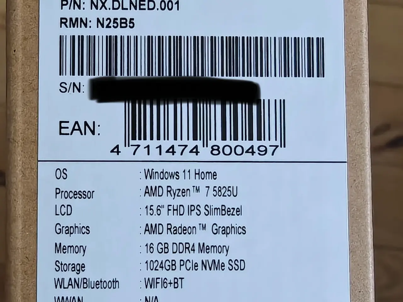 Billede 3 - Acer Aspire Lite 15,6" bærbar PC - NXDLNED001