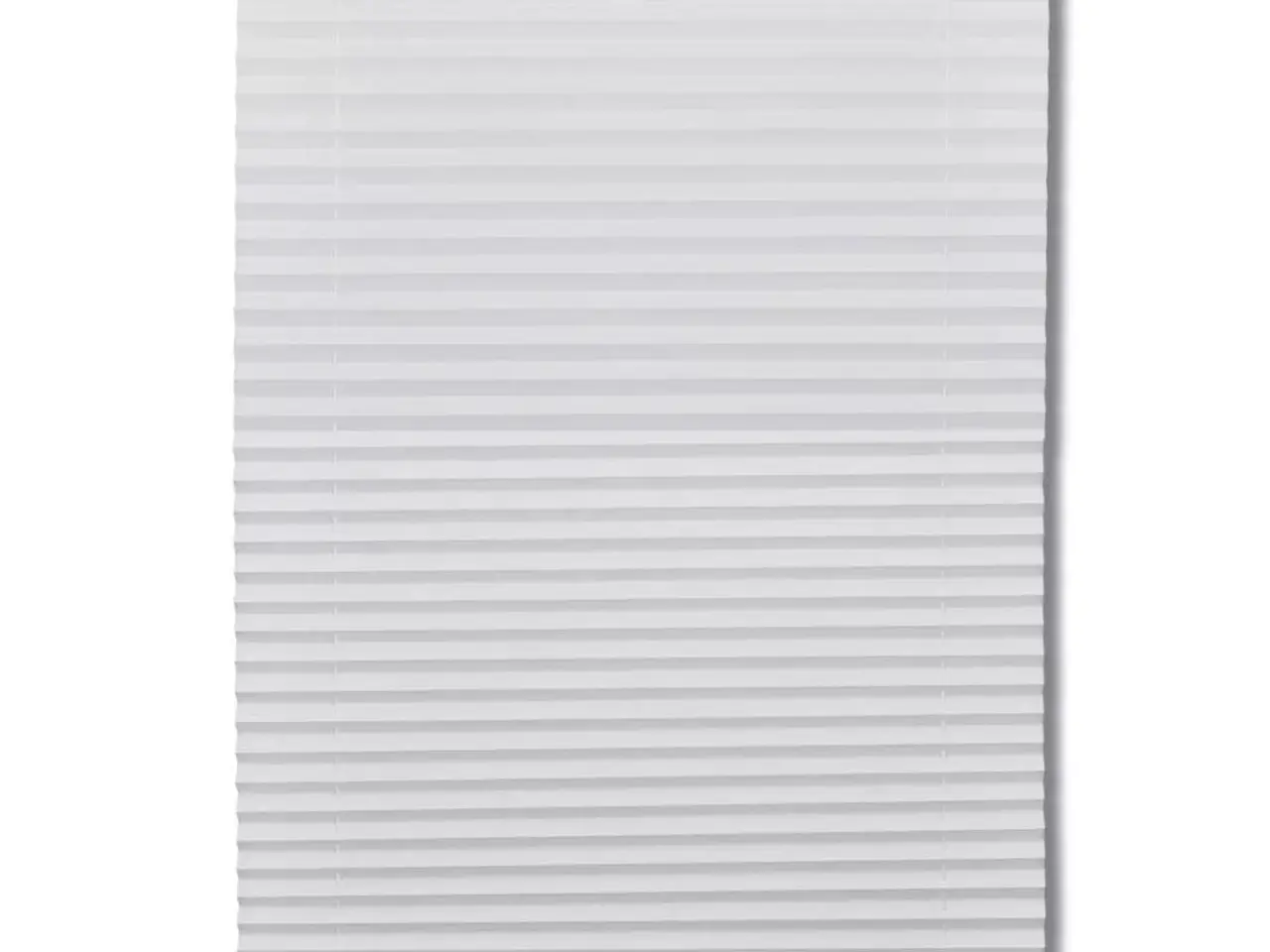 Billede 2 - Plisségardin 80 × 100 cm - hvid, justerbar uden boring