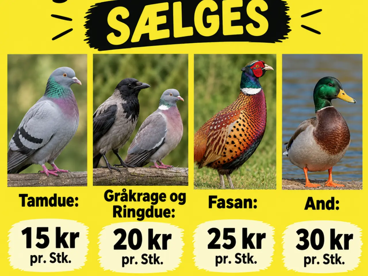 Billede 1 - Fugle til hundetræning sælges.