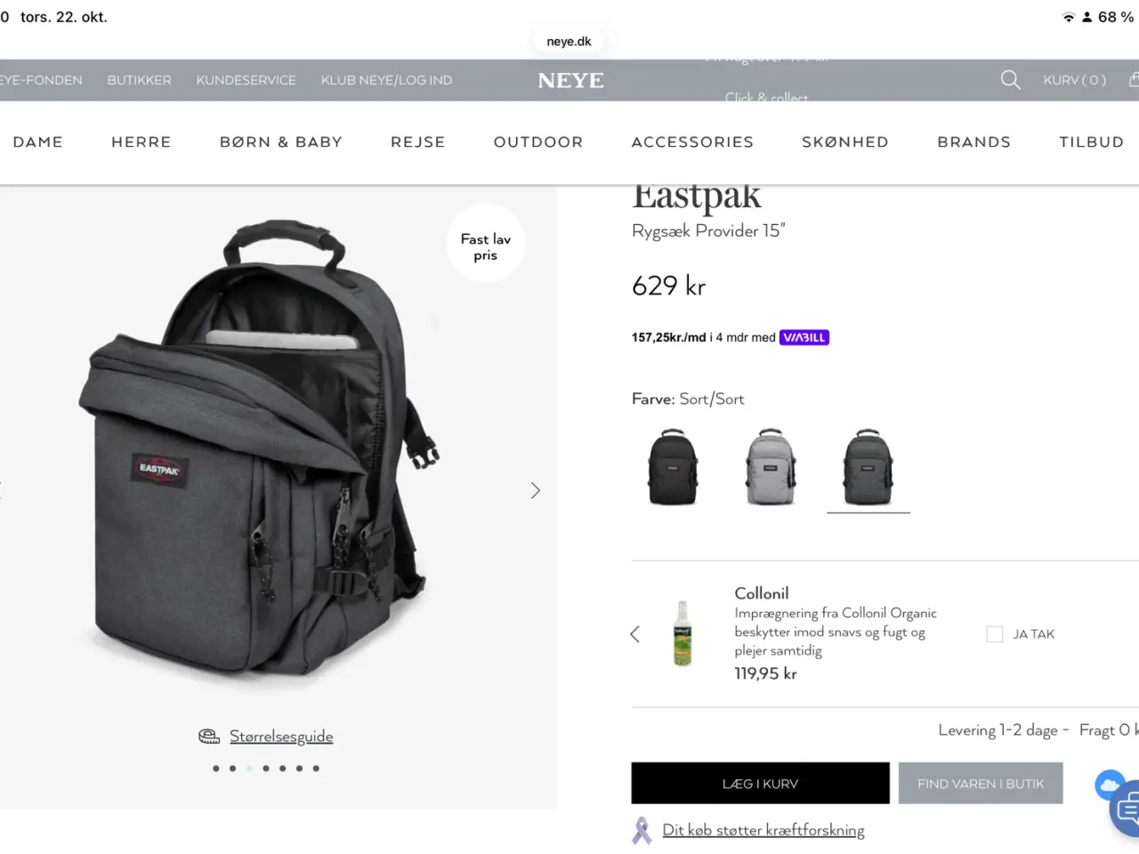Billede 13 - Eastpak rygsæk/ skoletaske 33L 