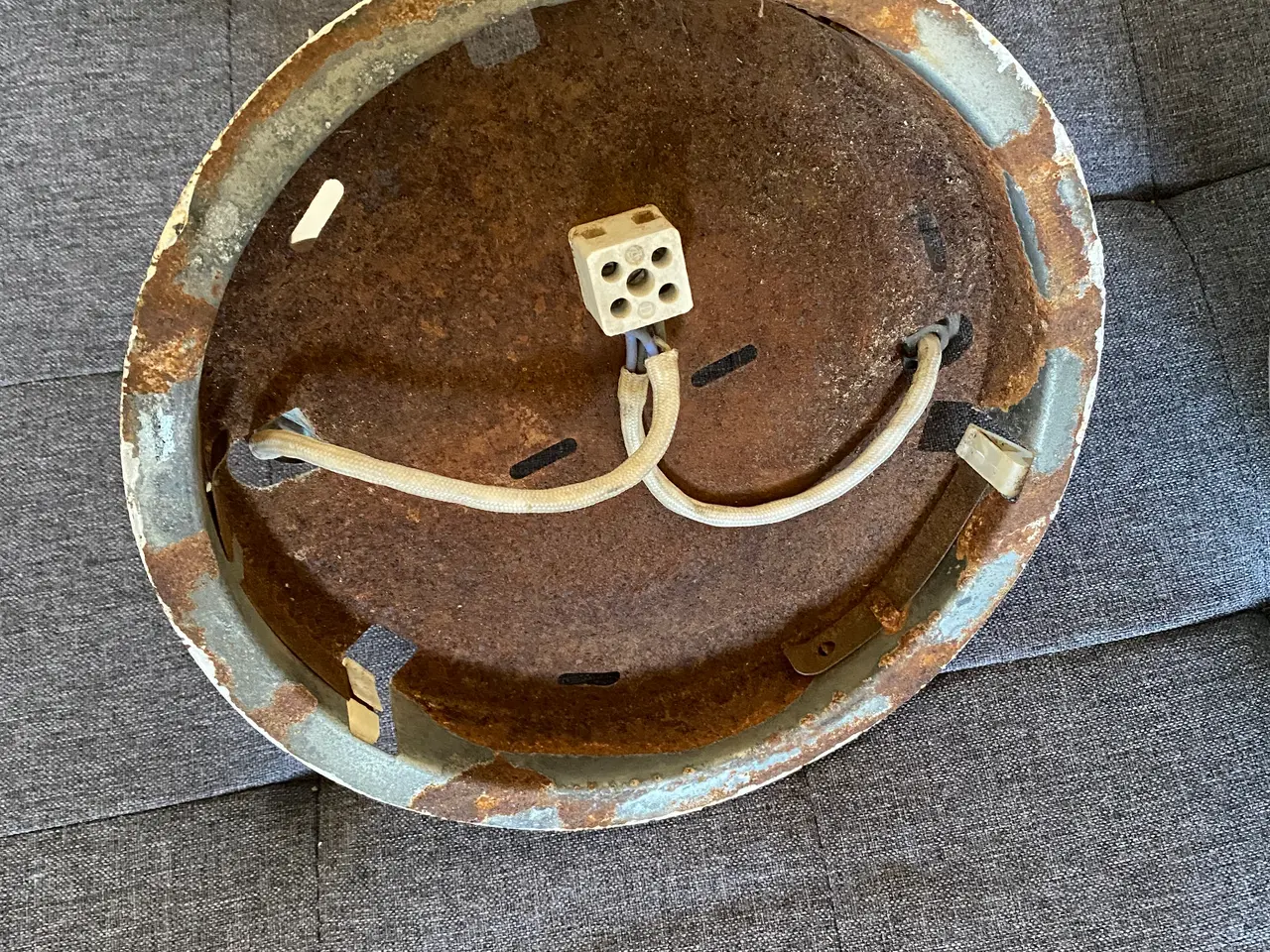 Billede 5 - Rund hvid loftslampe i opalglas 40 cm