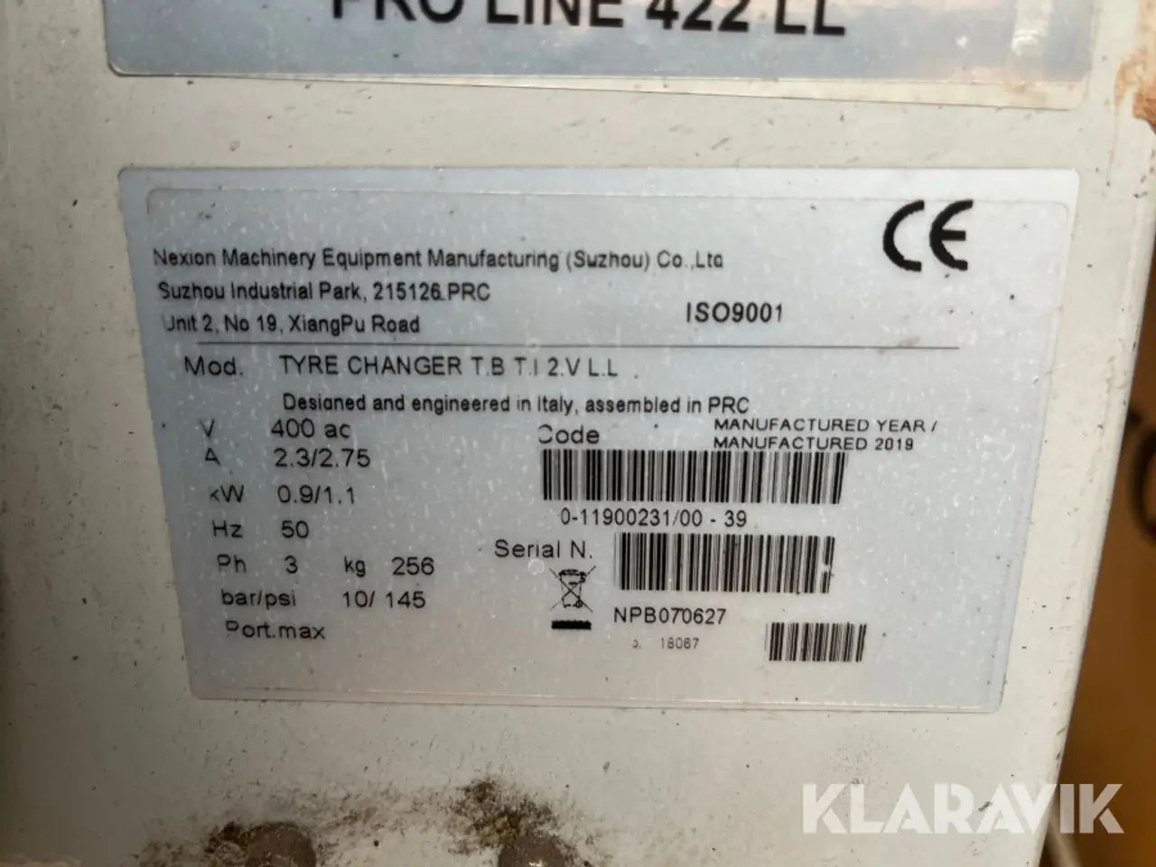 Billede 9 - Dækapparat Corghi Pro Line 422 LL