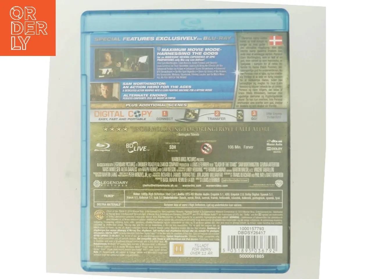 Billede 3 - CLASH OF THE TITANS (2010) med Sam Worthington (DVD)