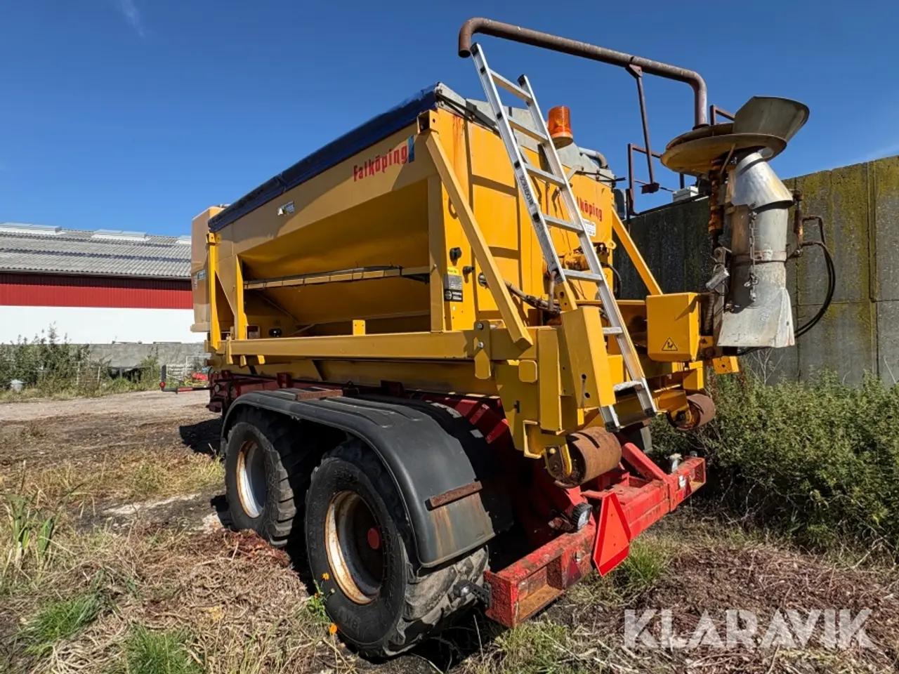 Billede 4 - Kroghejsvogn Holsø Hcv 170 med ladsalter og container