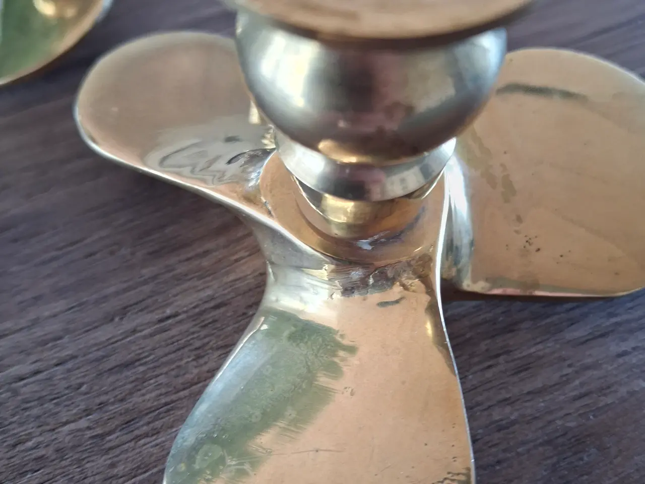 Billede 3 - Smukke velholdte skibs propeller messing