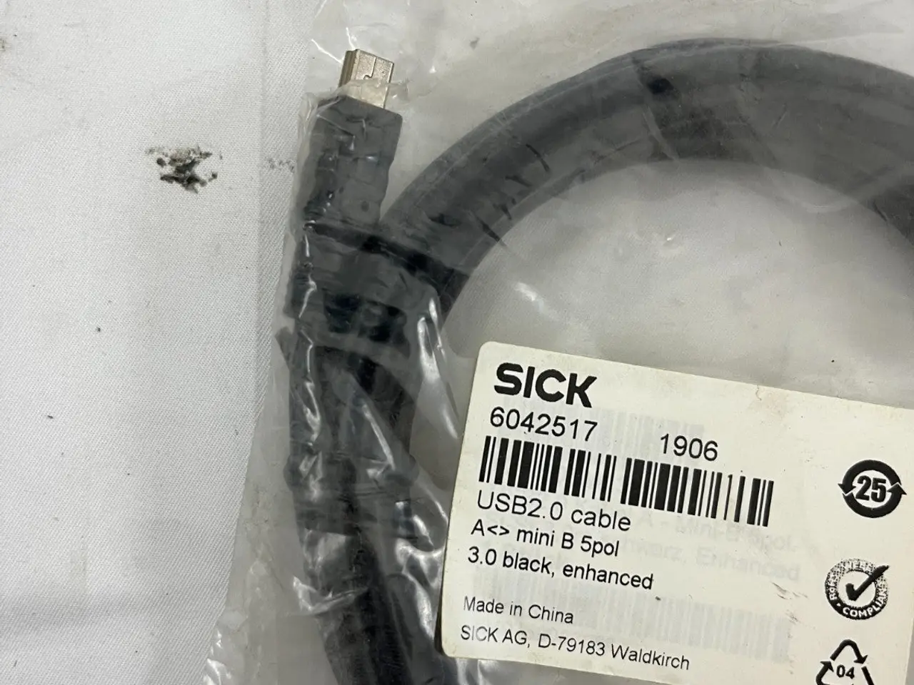 Billede 5 - SICK 6042517 USB2.0 kabel A to Mini B 5-Pin 3m