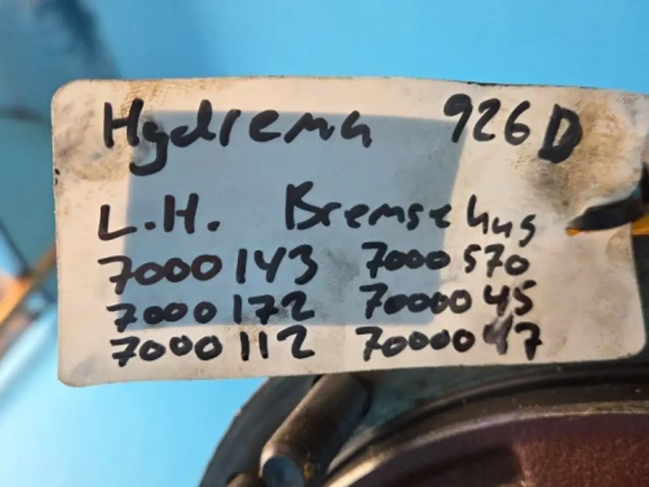 Billede 7 - Hydrema 926D Bremsehus L. 7000143