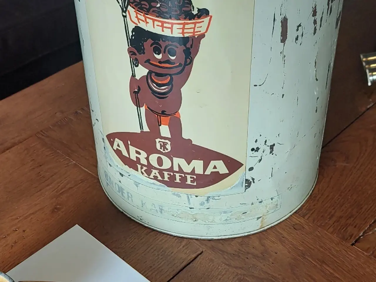 Billede 4 - Stor Antik Butikskaffedåse!!