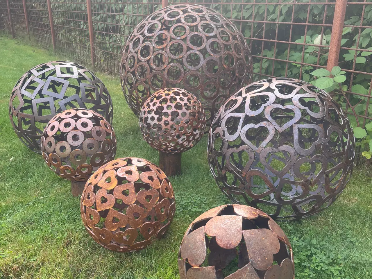 Billede 3 - højbed/vandspejl/bålsted/kunst corten-stål