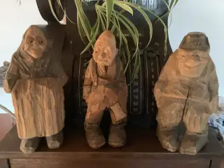 Gamle træ figurer