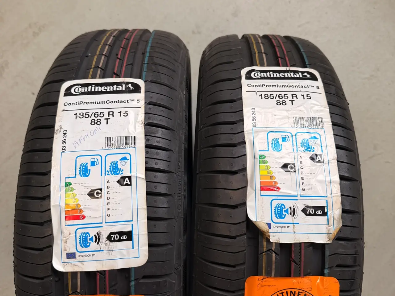 Billede 1 - 185/65-15 Continental sommerdæk