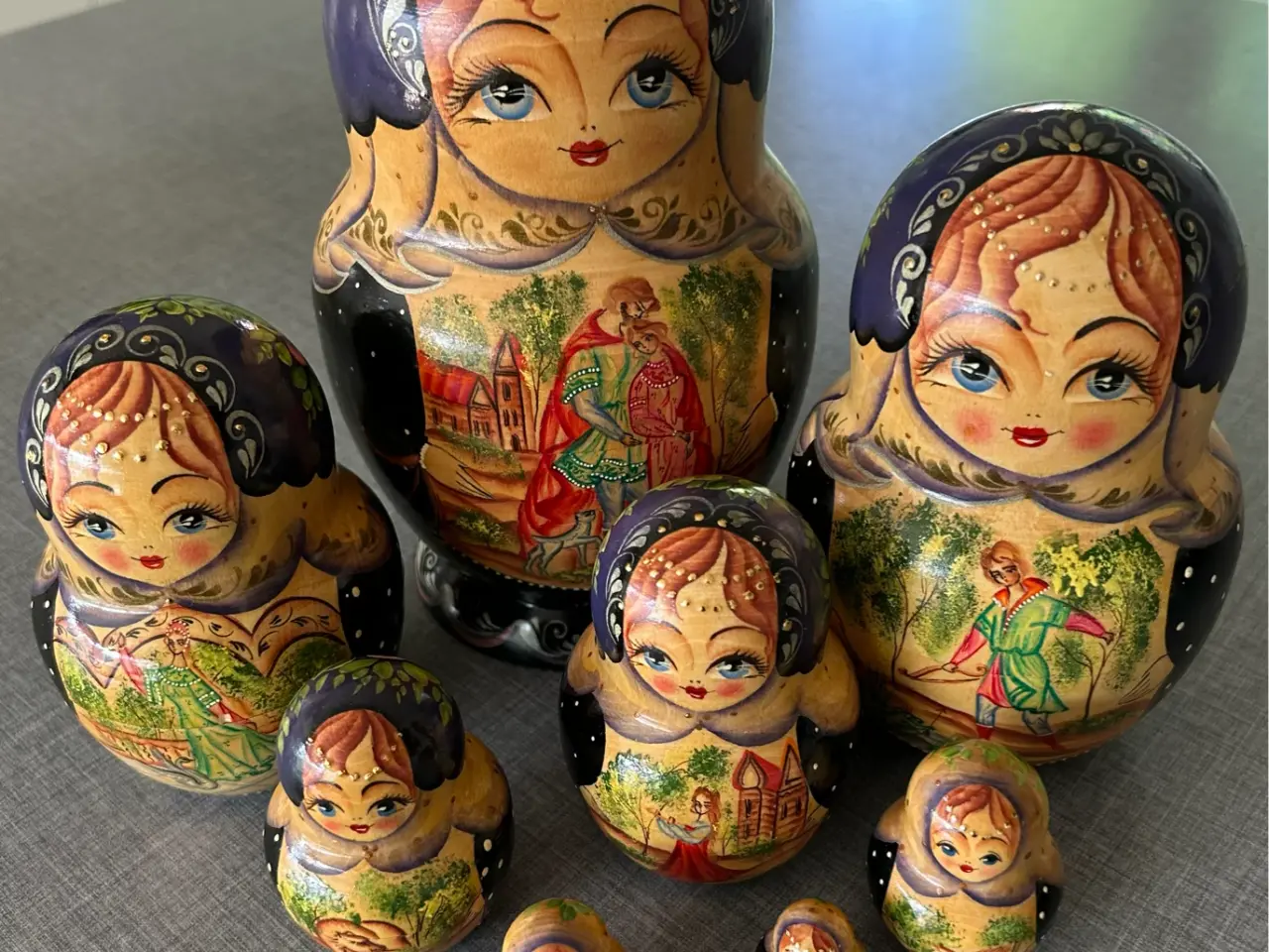 Billede 2 - Babushka dukker - 10 stk i sættet