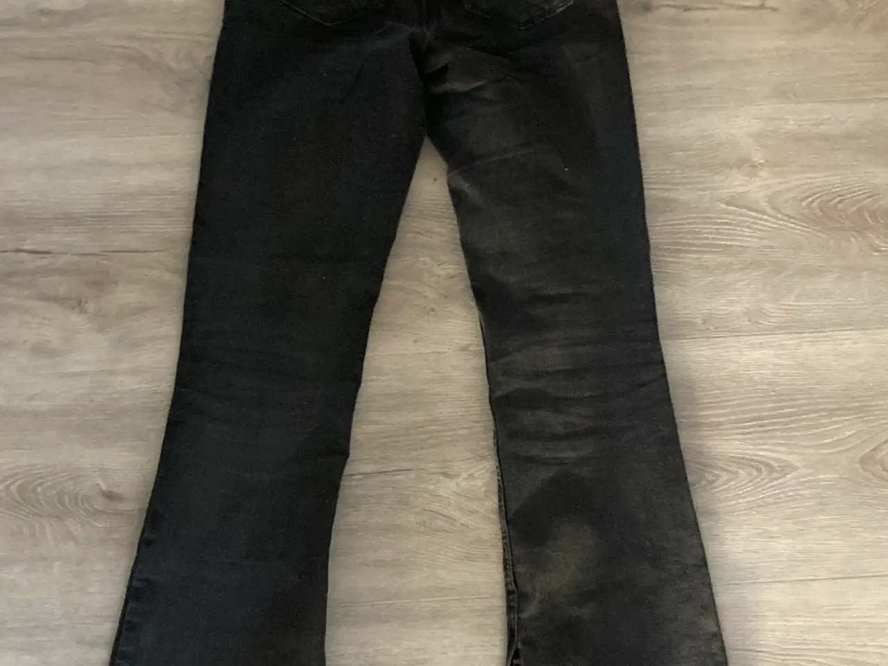 Billede 2 - Sorte/grå cowboybukser med stræk og svaj w:27/l:32