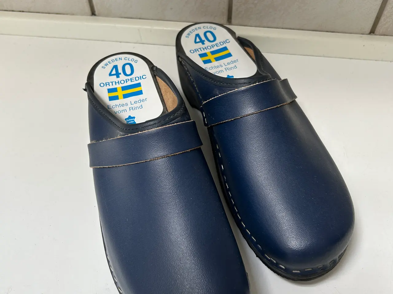 Billede 1 - NY træsko i læder str. 40