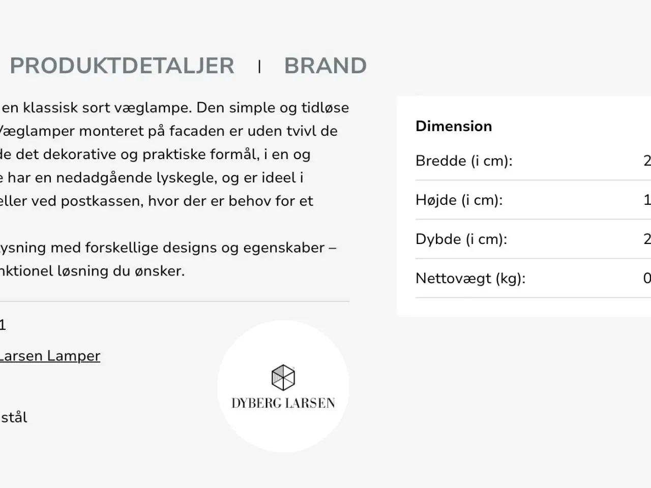 Billede 6 - Udendørs Hadsten lampe