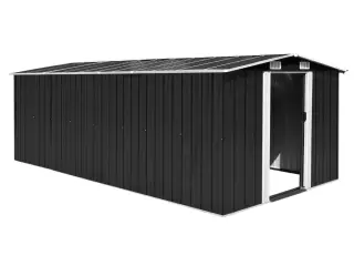 Haveskur 257x489x181 cm metal antracitgrå