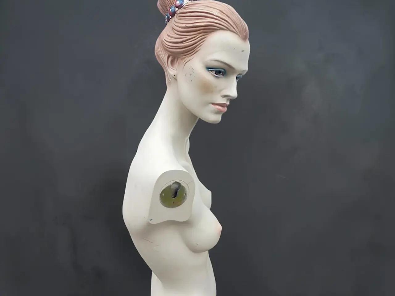 Billede 7 - Vintage mannequin torso med hoved 79 cm