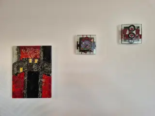 Moderne original glaskunst / vægdekoration