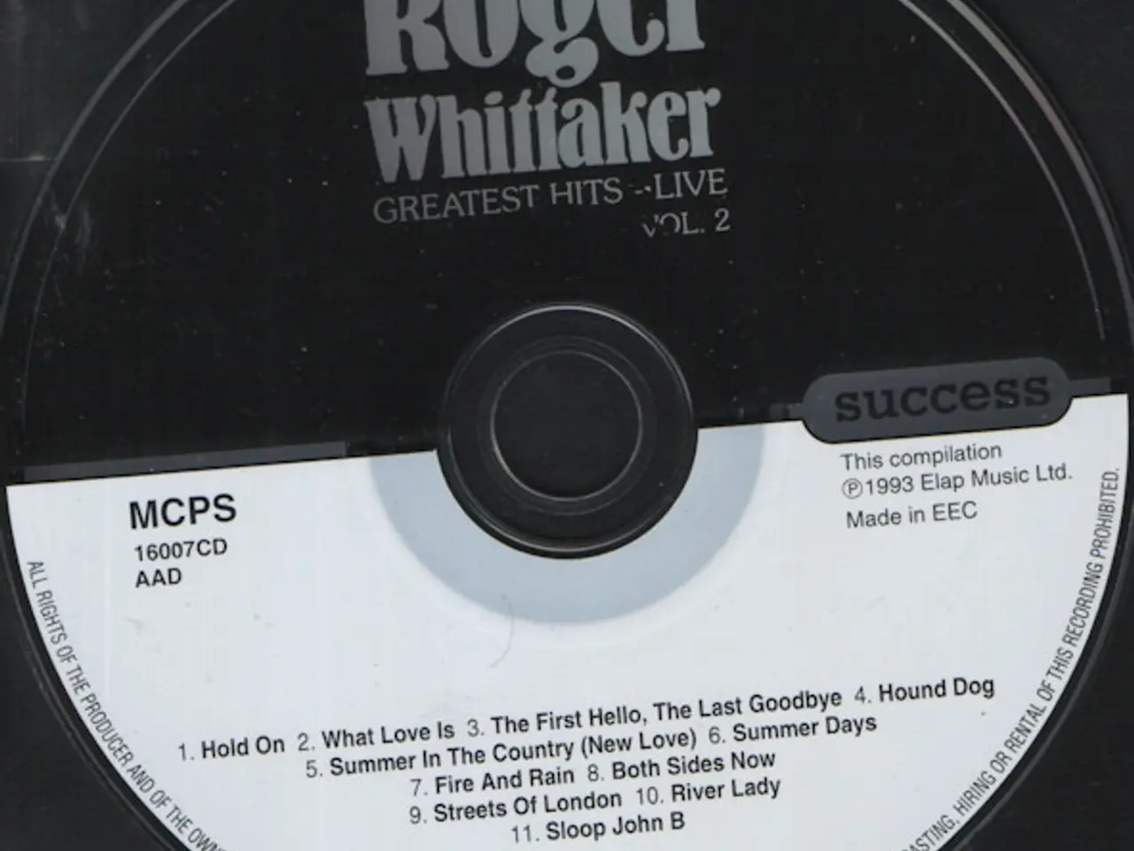 Billede 3 - Roger Whittaker – Greatest Hits – CD