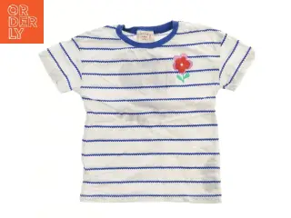 Piget-shirt med blomstertryk (str. 110)