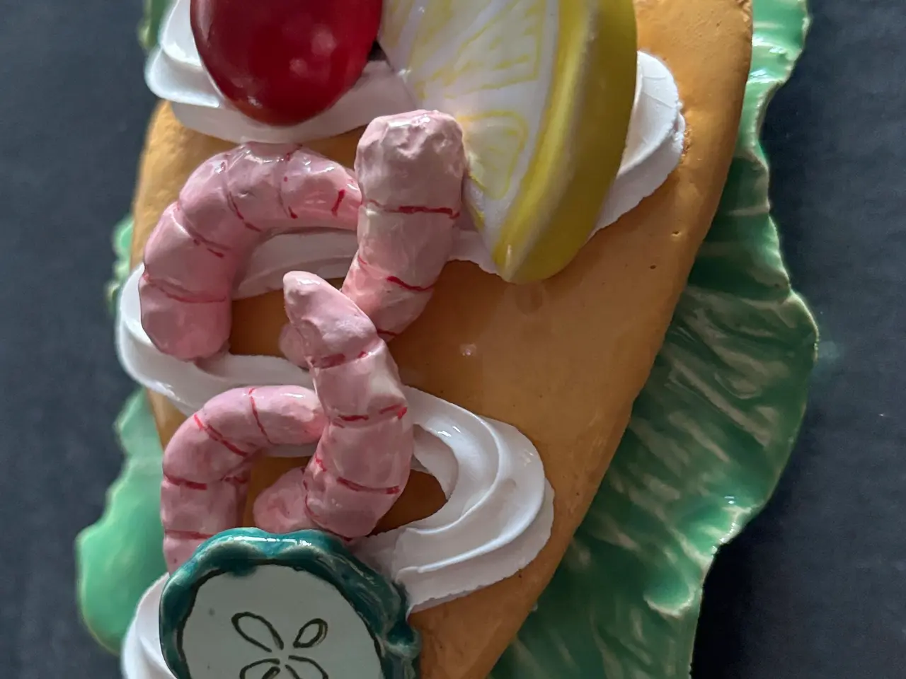 Billede 5 - Smørrebrød i keramik - Fiskefilet