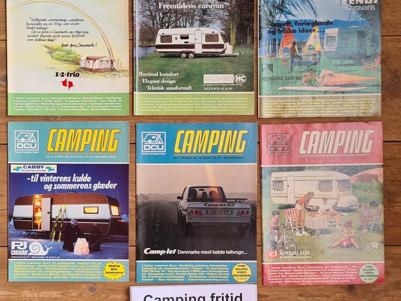 Billede 2 - Camping Fritid magasiner 1983 samling 12 blade