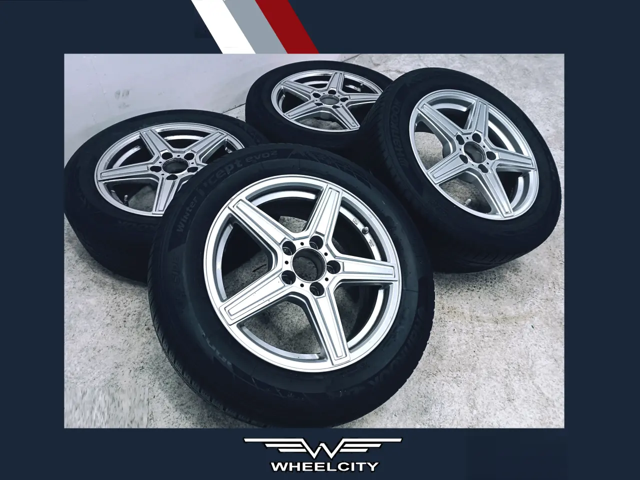 Billede 1 - 5x112 16" ET38 nav 66,6ø Alufælge inkl.TPMS