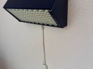 Sengelampe i blå metal