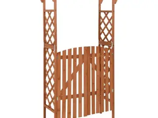 Pergola med låge 116x40x204 cm massivt grantræ