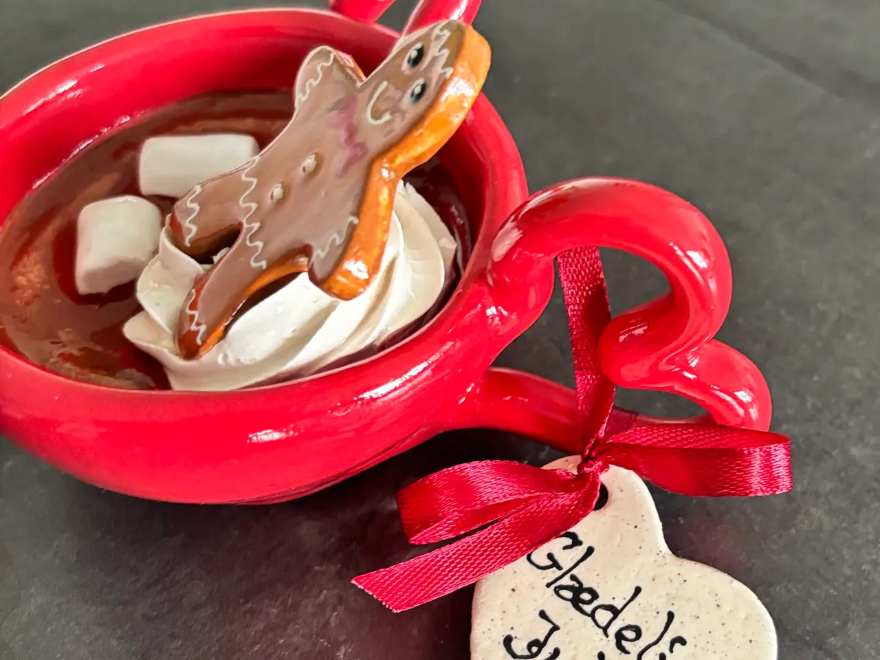 Billede 2 - Cacao kop med jule pynt
