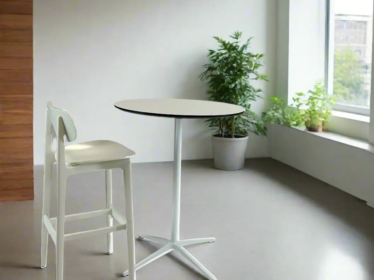 Billede 2 - Højbord – Hvid Ø80 cm