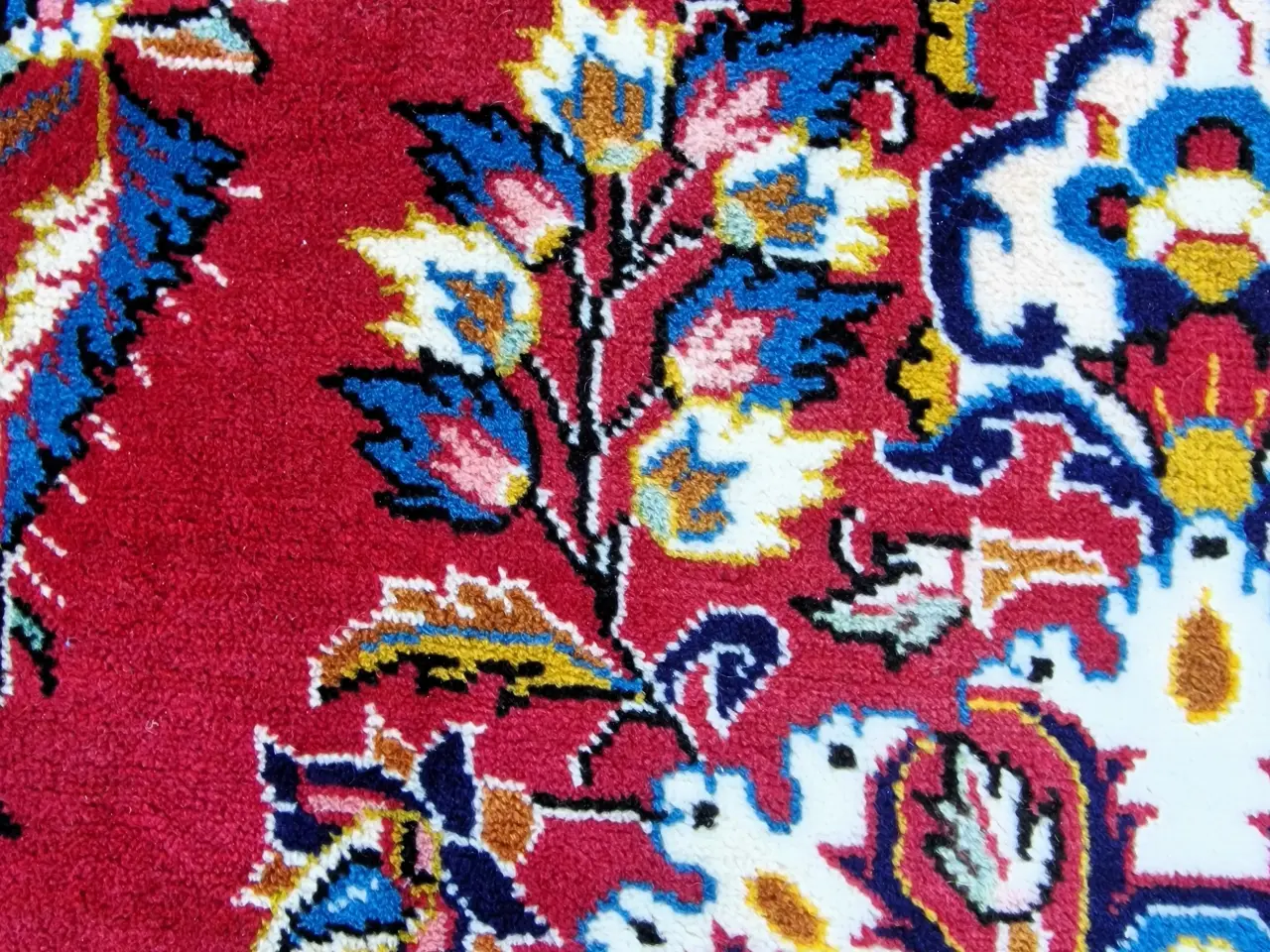 Billede 4 - Flot vintage persisk Kashan tæppe. 