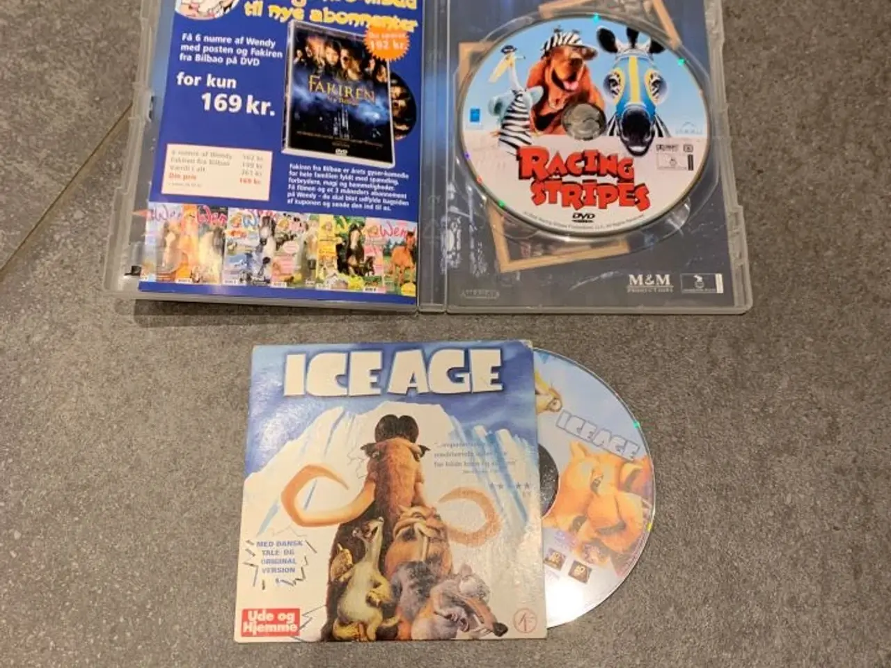 Billede 1 - IceAge og Fart Striber - DVD