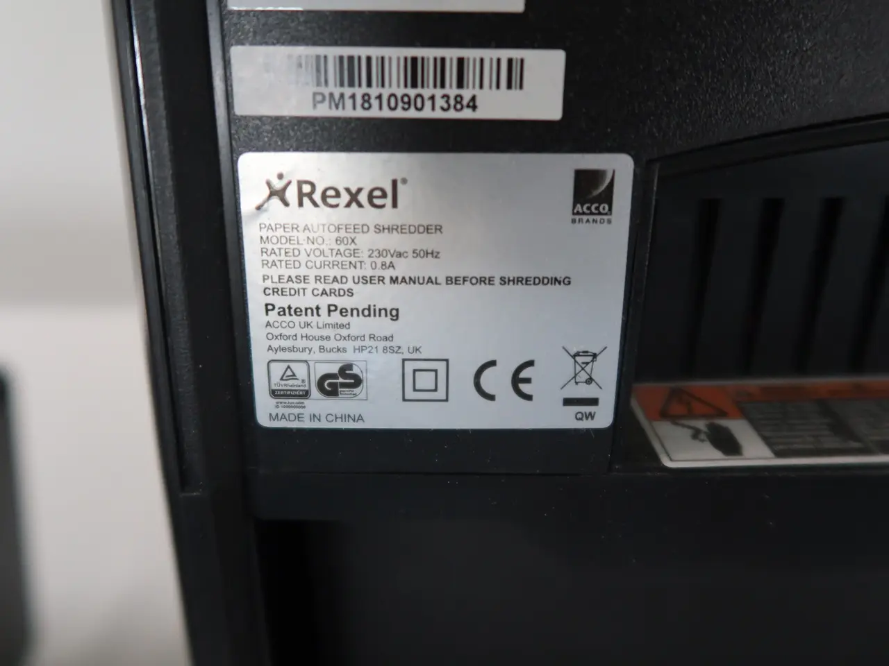 Billede 2 - Makulator, Rexel