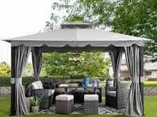 Sunjoy gardin til pavilion 300cm x 300cm