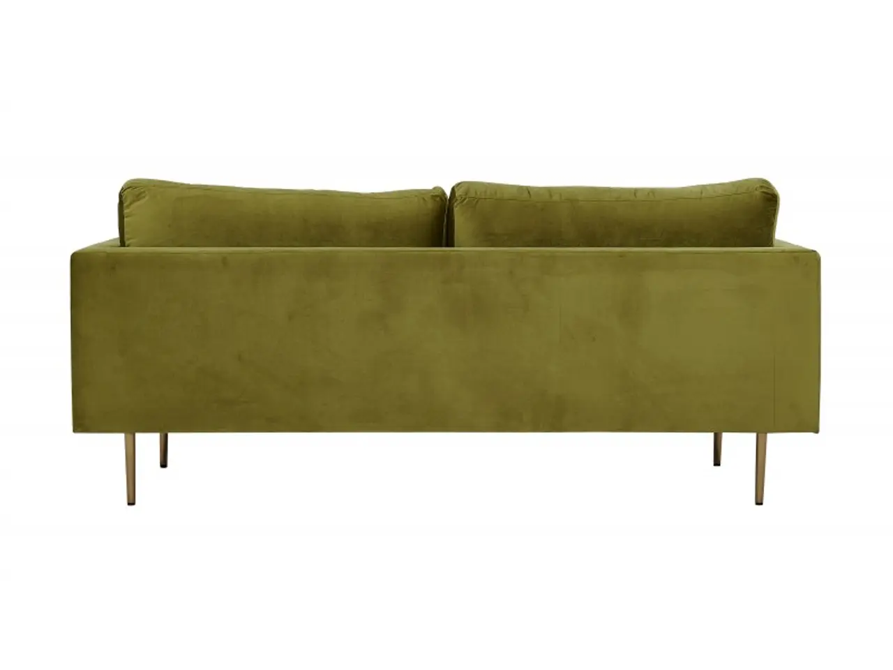 Billede 22 - Boom Sofa Grøn Velour med messingfarvet stålben