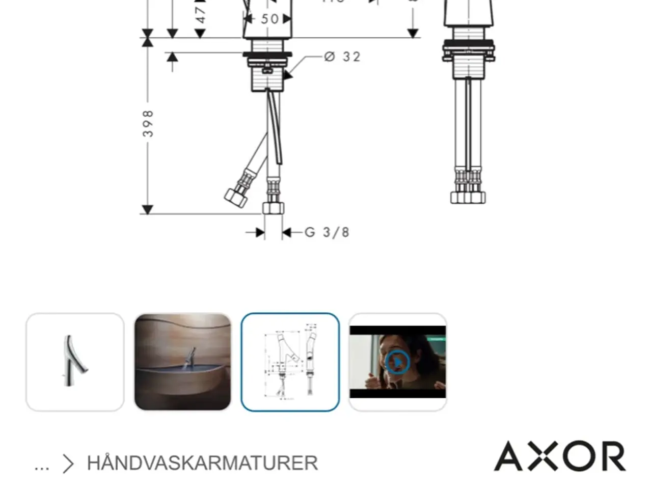 Billede 5 - Axor Starck 80 - Armatur