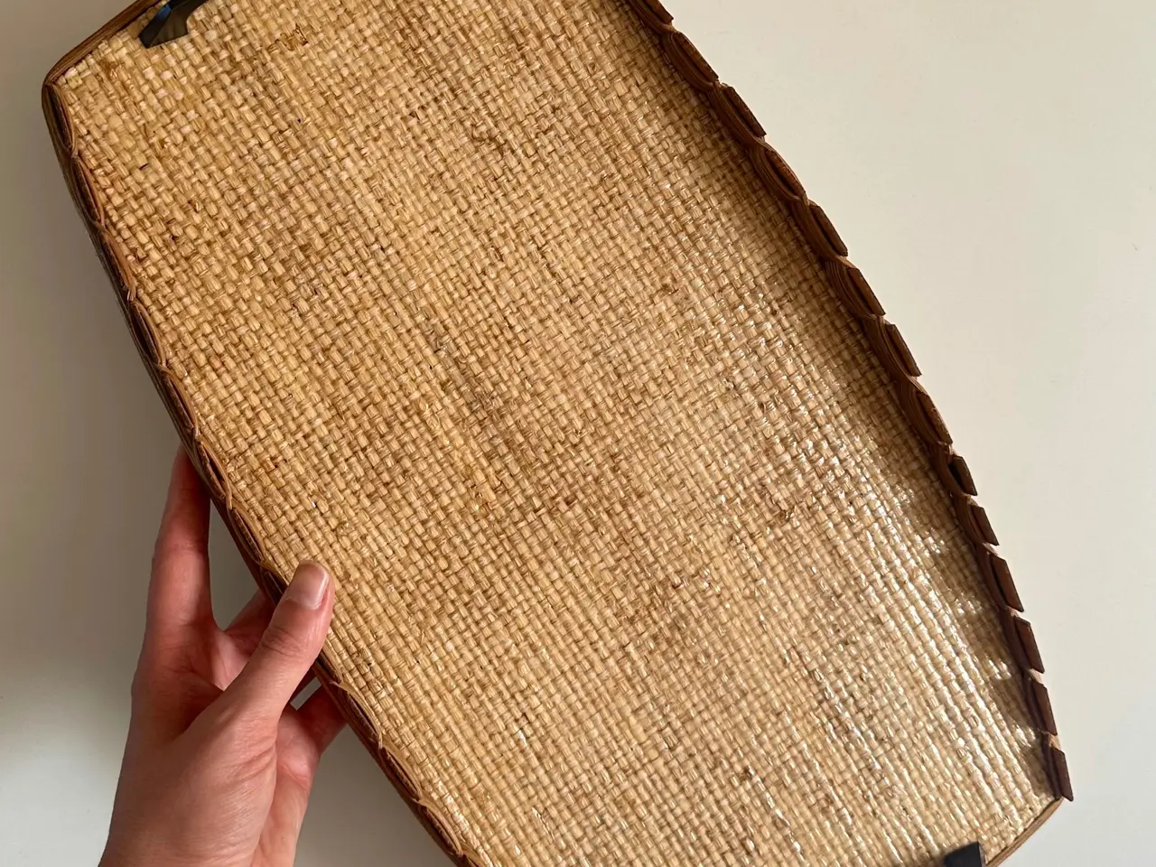 Billede 4 - Vintage serveringbakke m flet