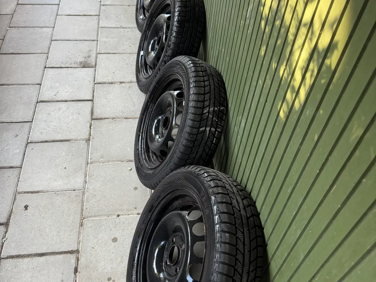 Billede 4 - 15” 4x100 Originale Stålfælge med nye vinterdæk