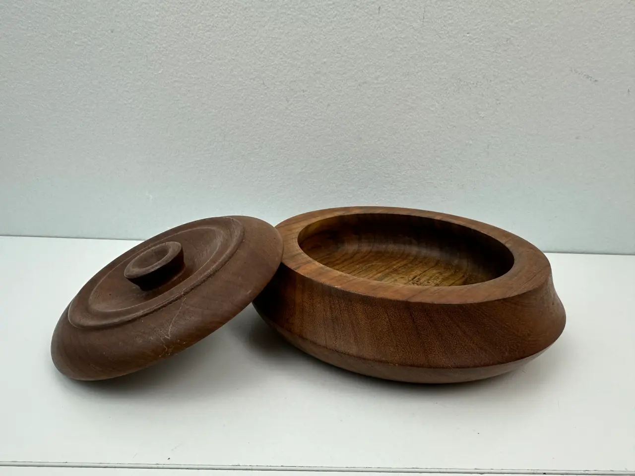 Billede 6 - Retro teak skål med låg