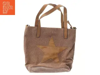 Brun taske med stjerne (str. 37x35 cm)