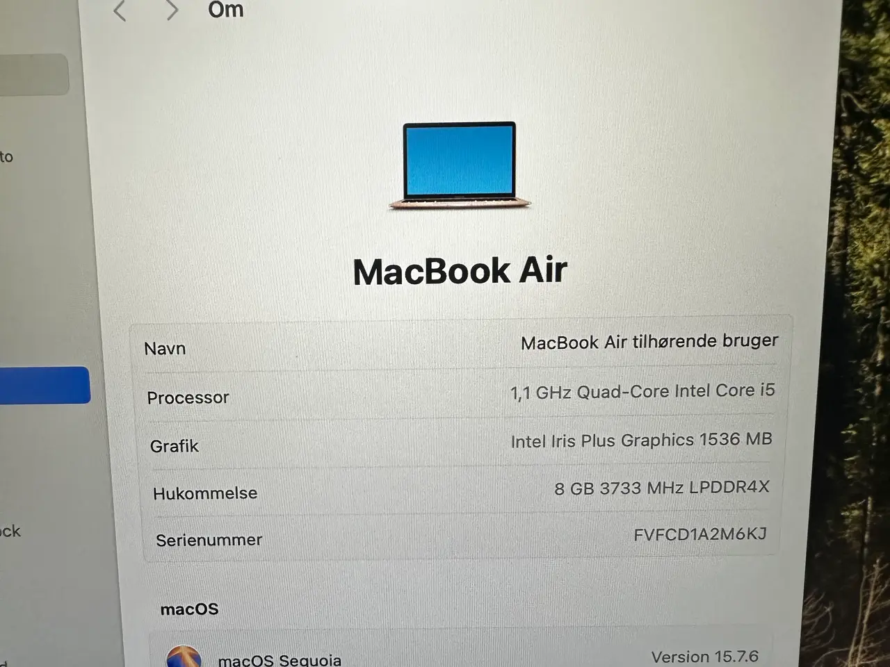 Billede 6 - MacBook Air 13” 2020 Guld 512GB SSD(som ny)