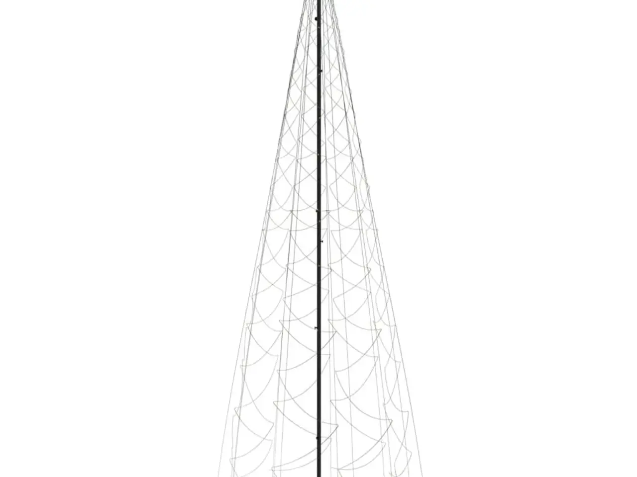 Billede 3 - Kegleformet juletræ 160 × 500 cm - 1.400 LED varmt hvid