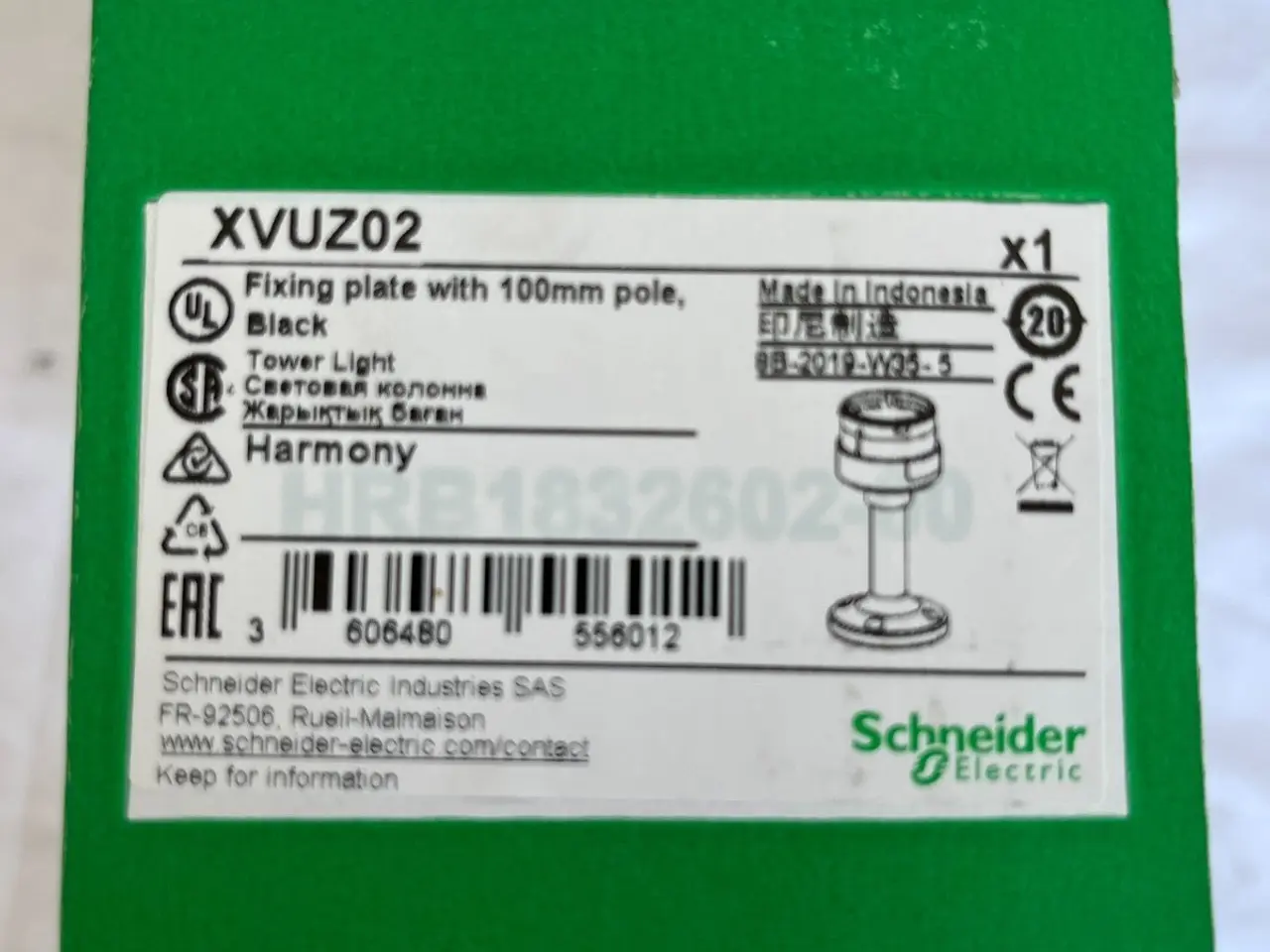 Billede 2 - Schneider Electric XVUZ02 Harmony Fixing Plate