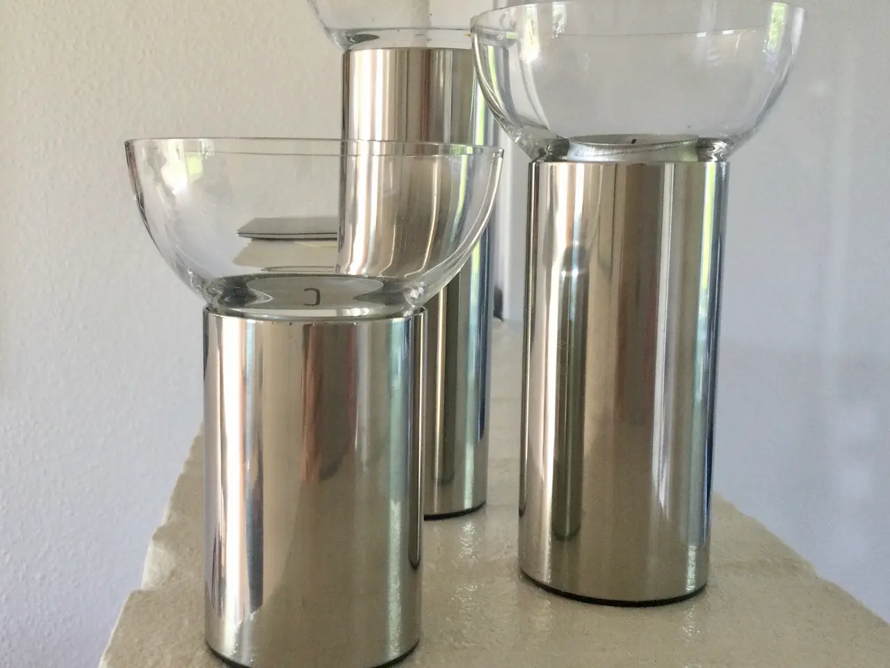 Billede 1 - 3 stk. Georg Jensen lysestager