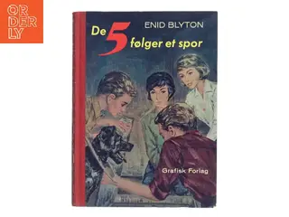 De 5 følger et spor af Enid Blyton (Bog)