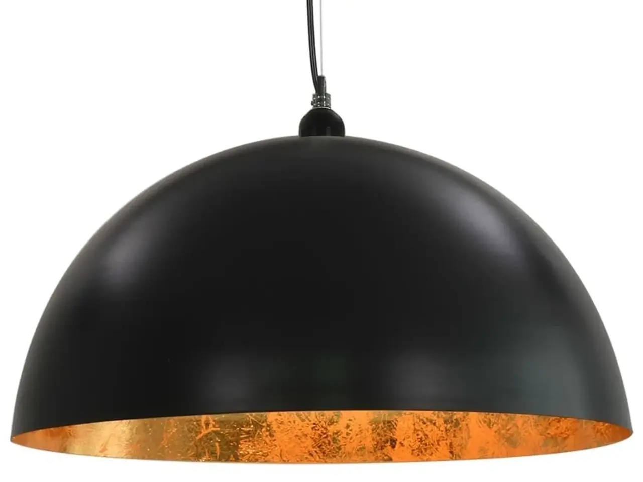 Billede 6 - Loftslamper, 2 stk. halvkugle 50 cm, E27 - sort/guld