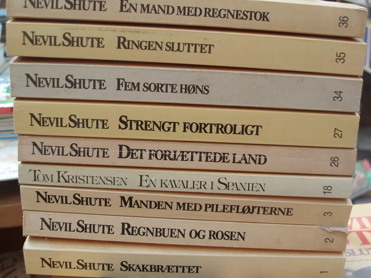 Billede 2 - Stjernebøgerne med nr på ryg