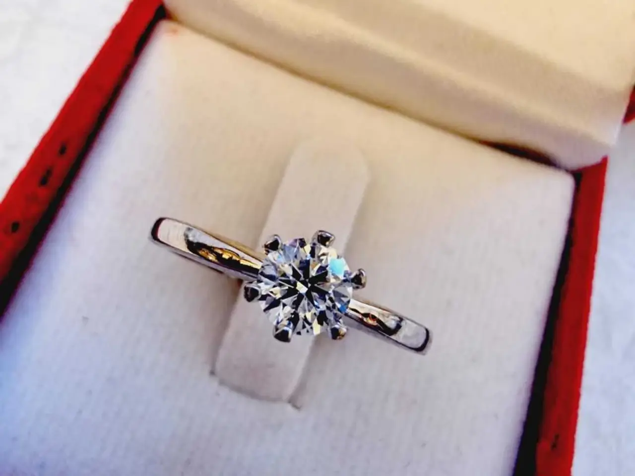 Billede 2 - 18 karat hvidguld 0.40 carat diamant 