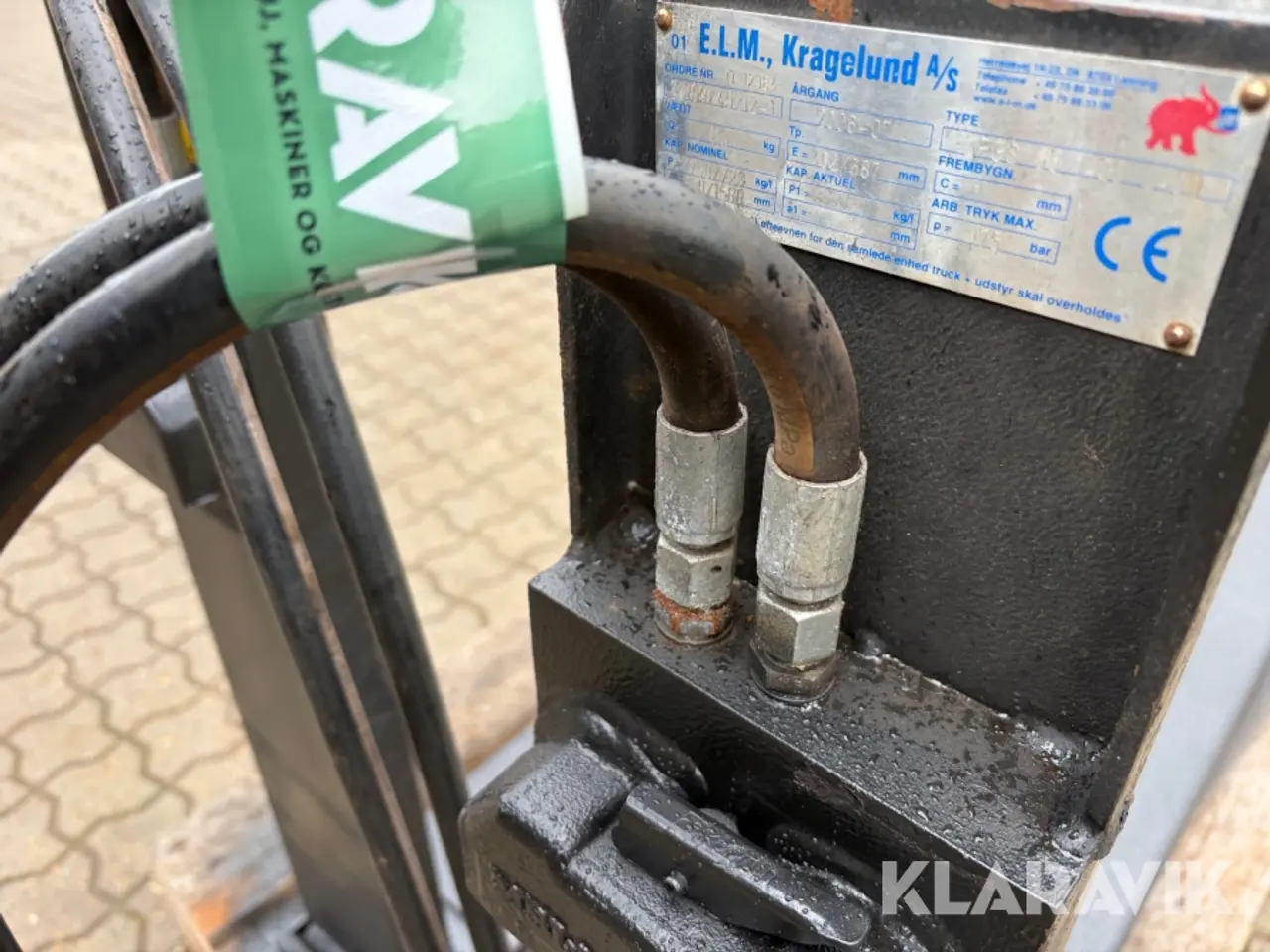 Billede 8 - Pallegafler E.L.M med hydrauliske udskud
